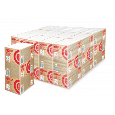 5083775 Бумажные листовые полотенца Focus Premium 24x20 Z-сложение 2 слоя, 200листов.