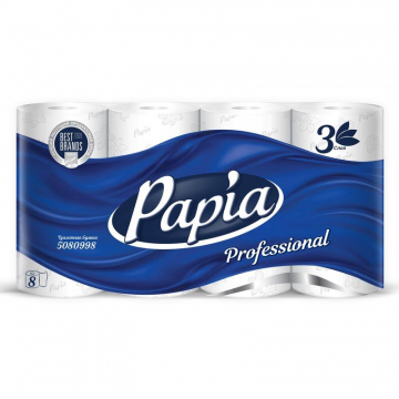 5080998 Papia Professional Туалетная бумага в стандартных рулонах