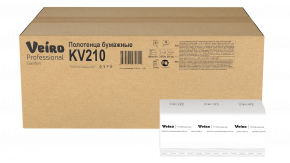 KV210 Бумажные листовые полотенца V-сложение Veiro Professional Comfort