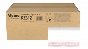 KZ312 Быстрорастворимые бумажные листовые полотенца Z-сложение Veiro Professional Premium