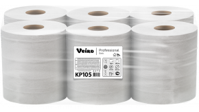 KP105 Бумажные рулонные полотенца Veiro Professional Basic с центральной вытяжкой