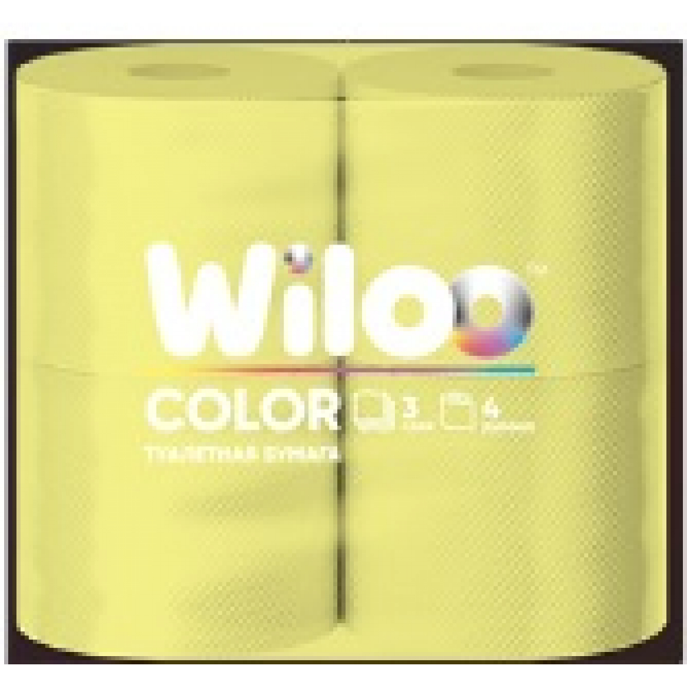 Wiloo T320Ж Желтая туалетная бумага в стандартных рулонах 