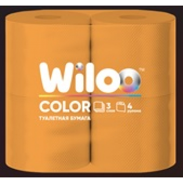 Wiloo T320О Оранжевая туалетная бумага в стандартных рулонах 